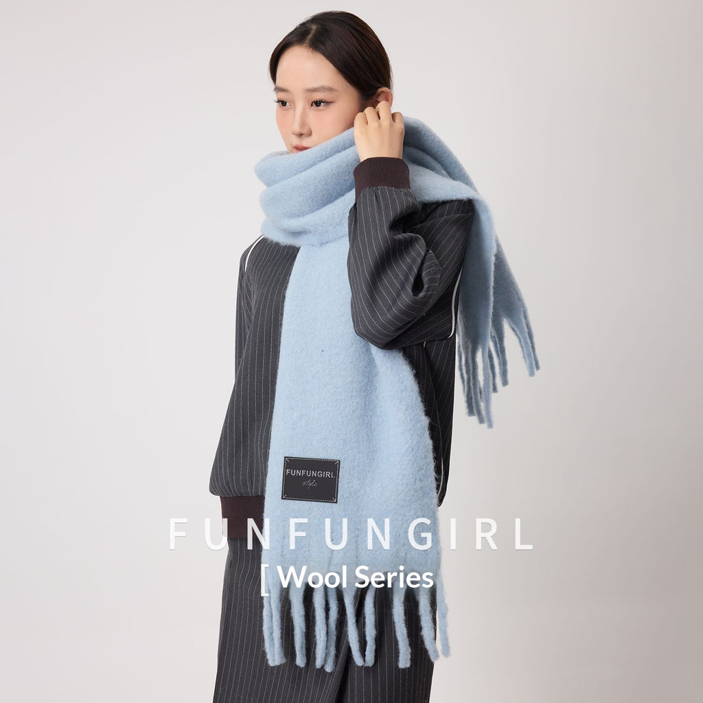 Wollschal mit Fransen – 36×200 cm – Bild 19 | LuxeStyle