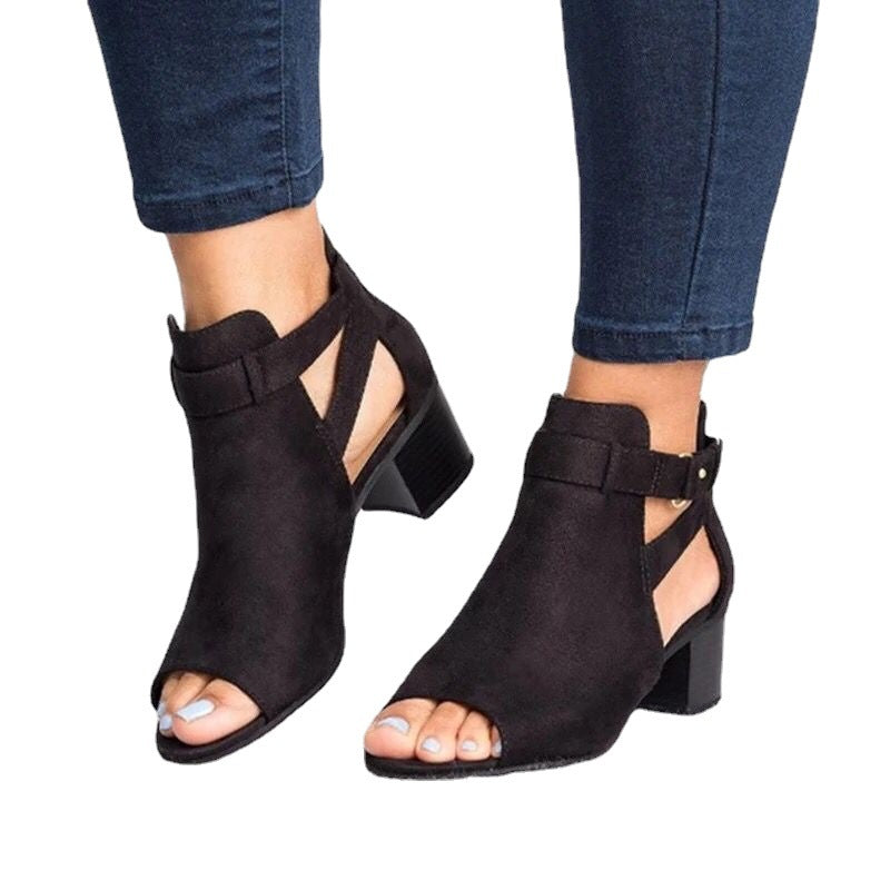 Schwarze Slingpumps mit Kordelzehen | LuxeStyle