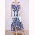 Boho Vintage Tie-Dye Minikleid