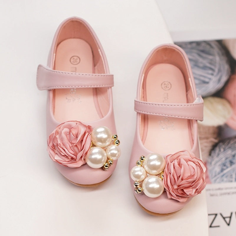 Mädchen Prinzessinnen-Schuhe mit Perlenschleife – Bild 3 | LuxeStyle