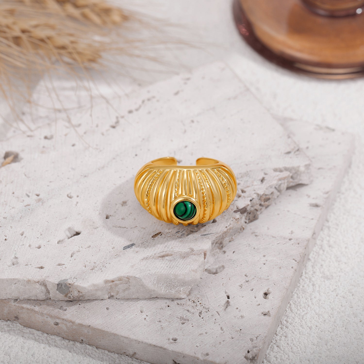 Gold Schmuckstein-Ring