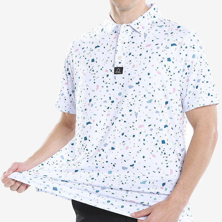 Polo-Shirt für Herren – bedruckt, kurze Ärmel