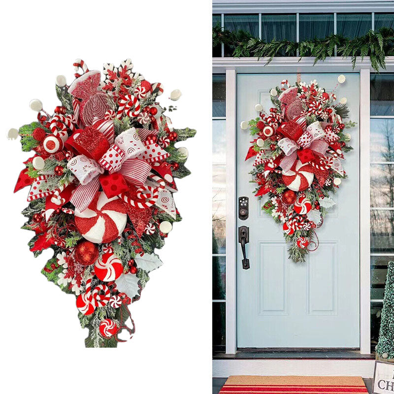 Weihnachtskranz Zuckerstangen-Baum Girlande – Bild 10 | LuxeStyle