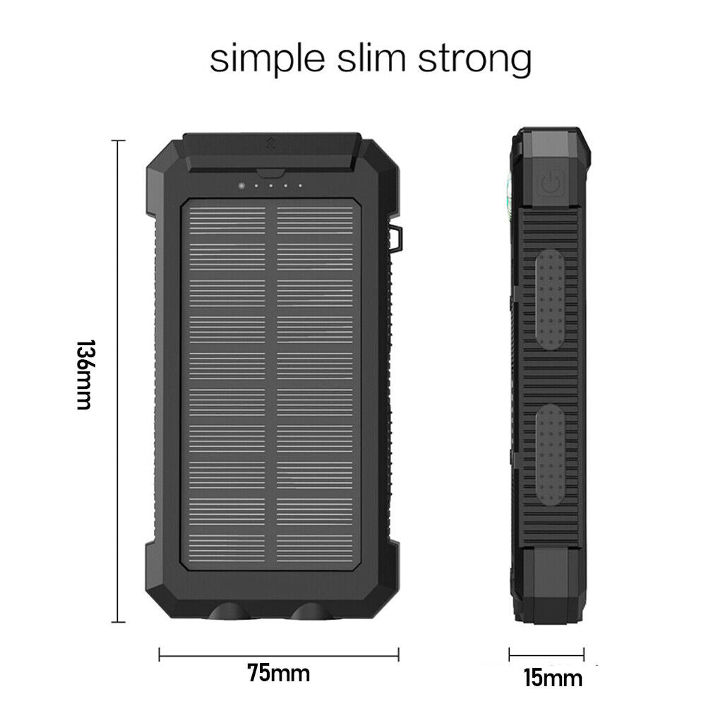 Solar Powerbank 10’000 mAh, wasserdicht