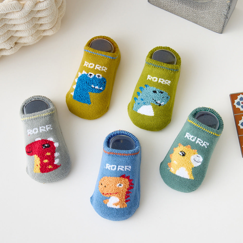Kinderfußsocken mit Cartoon-Motiven