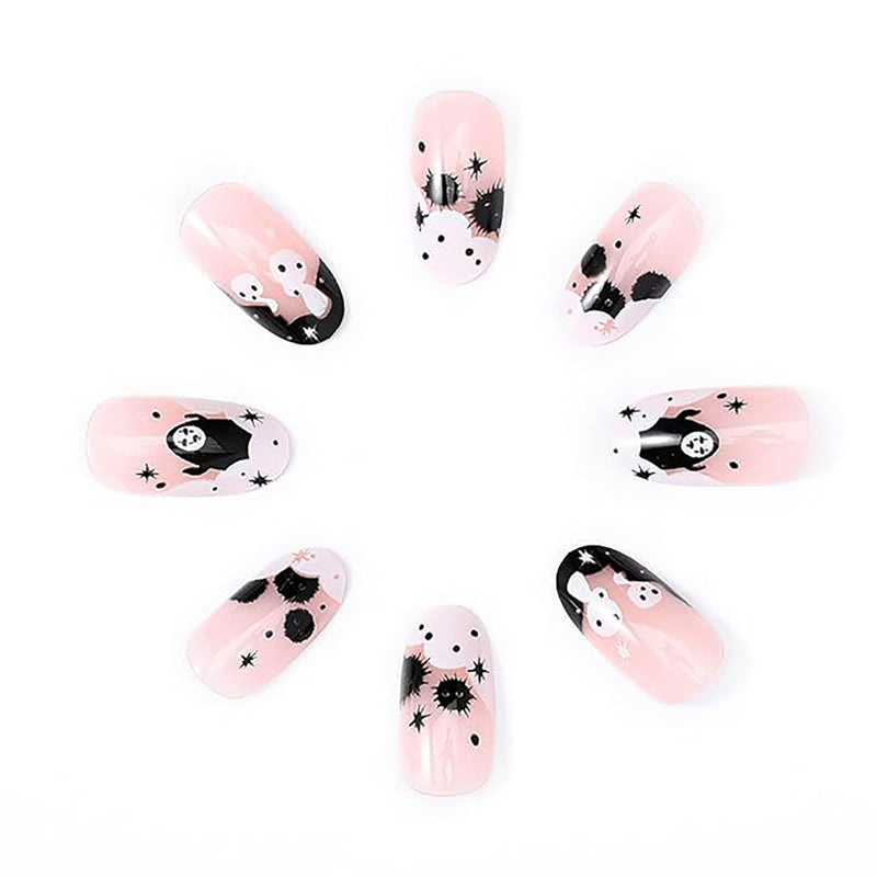 24 Stk. lange Fake Nails mit Wasserrohr-Design – Ansicht 6