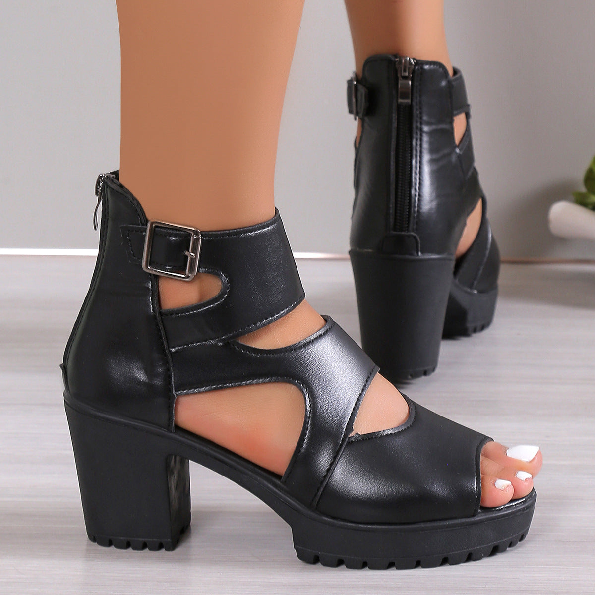 Elegante Plateau-Sandalen mit hohem Absatz – Bild 2 | LuxeStyle