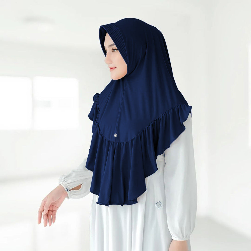 Geraffter Pullover-Schal für Damen