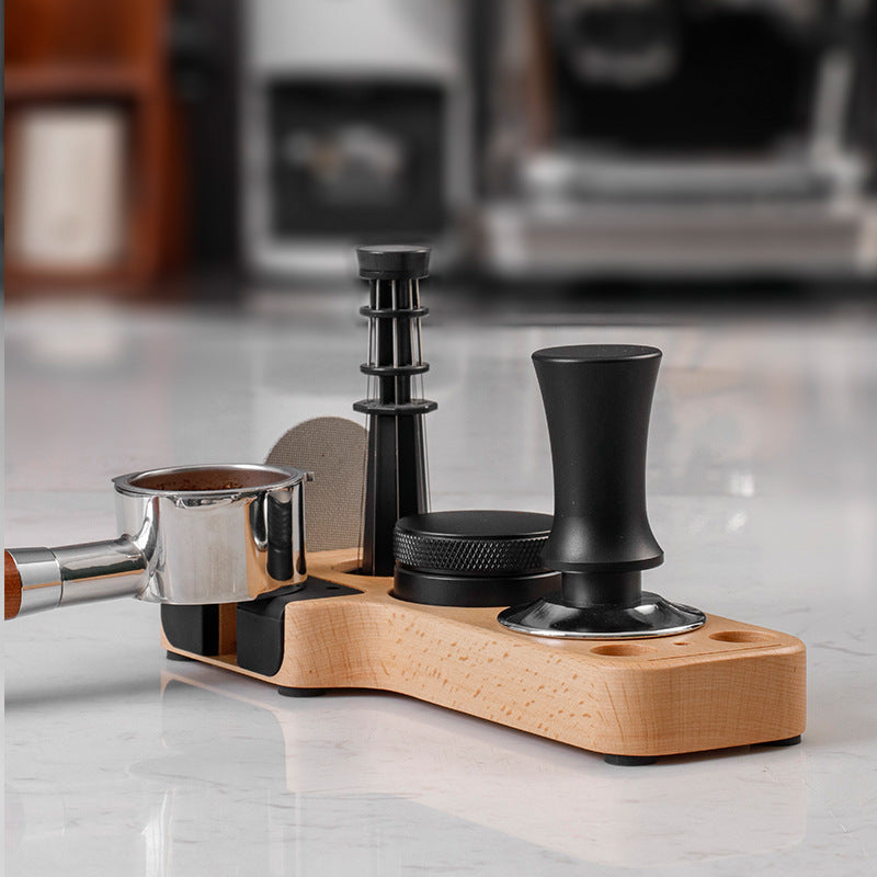 Universal Kaffeepress-Basis aus Buchenholz