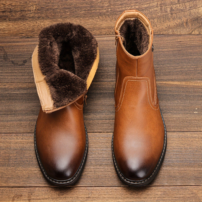 Elegante Herren-Dress Boots mit Reissverschluss