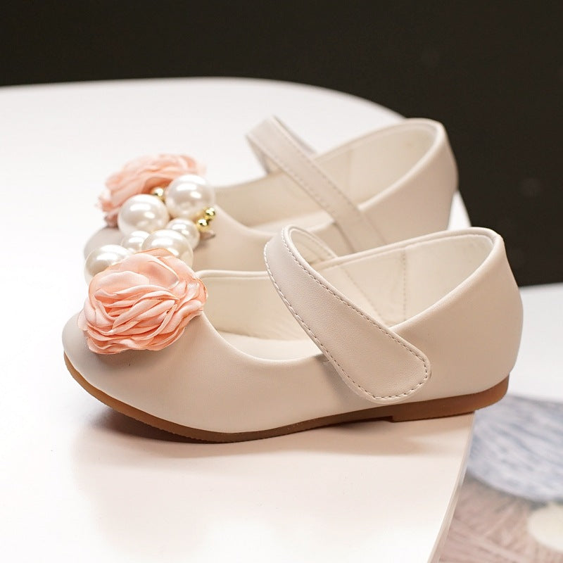 Mädchen Prinzessinnen-Schuhe mit Perlenschleife – Bild 2 | LuxeStyle