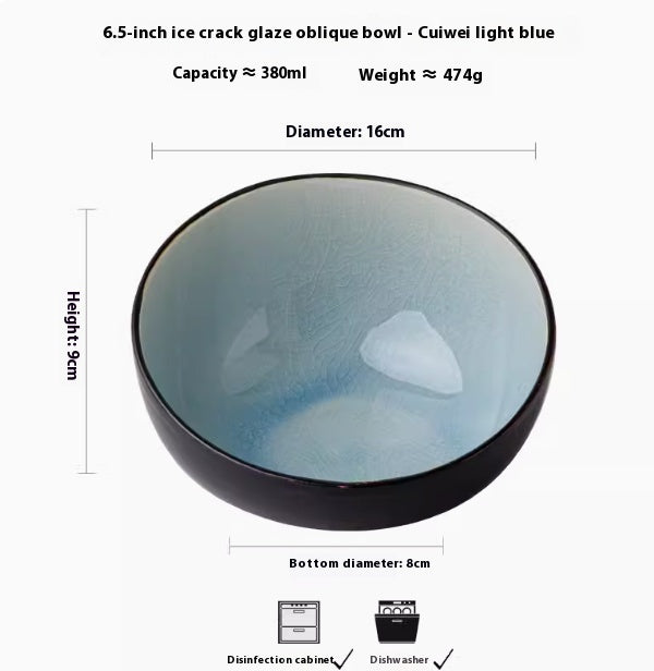 Keramikschale mit Craquelé-Glasur – Bild 3 | LuxeStyle