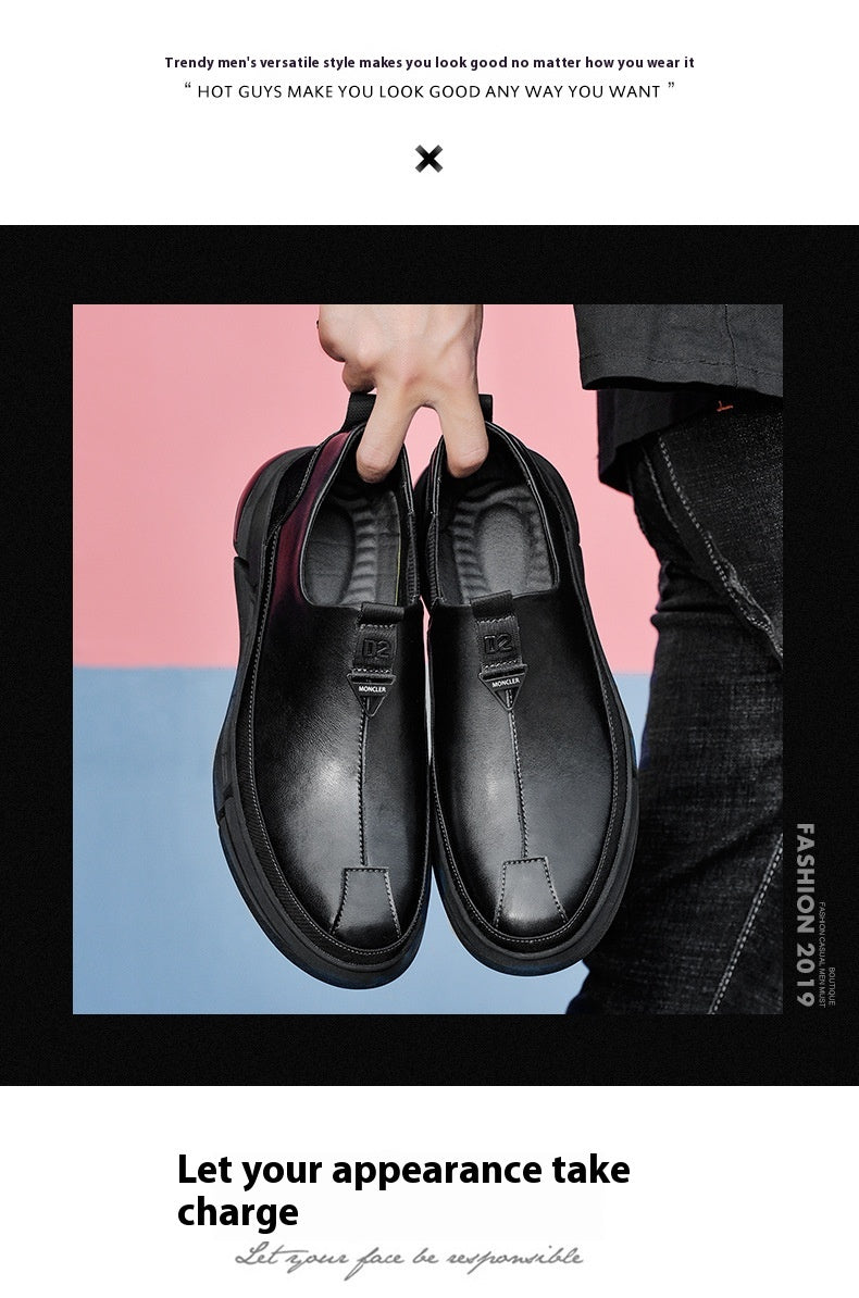 Business-Slipper aus Rindsleder mit dicker Sohle – Bild 5 | LuxeStyle