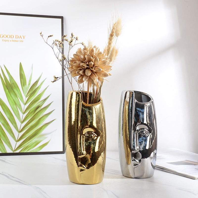 Keramikvase für Trockenblumen