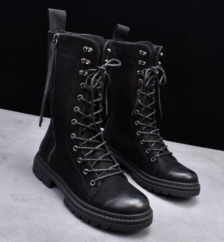 Herren-Cowboystiefel mit runder Zehenpartie | LuxeStyle