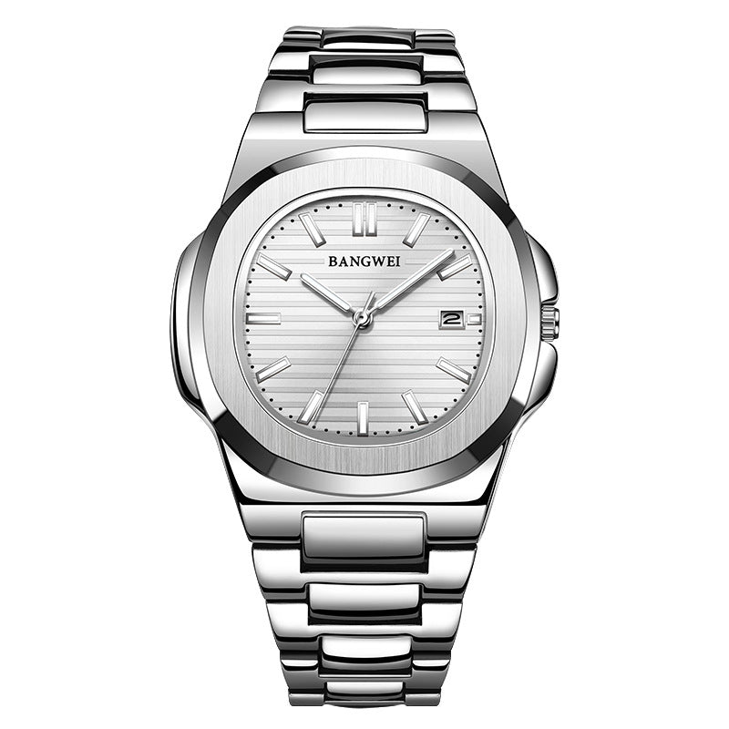 Stahl-Armbanduhr