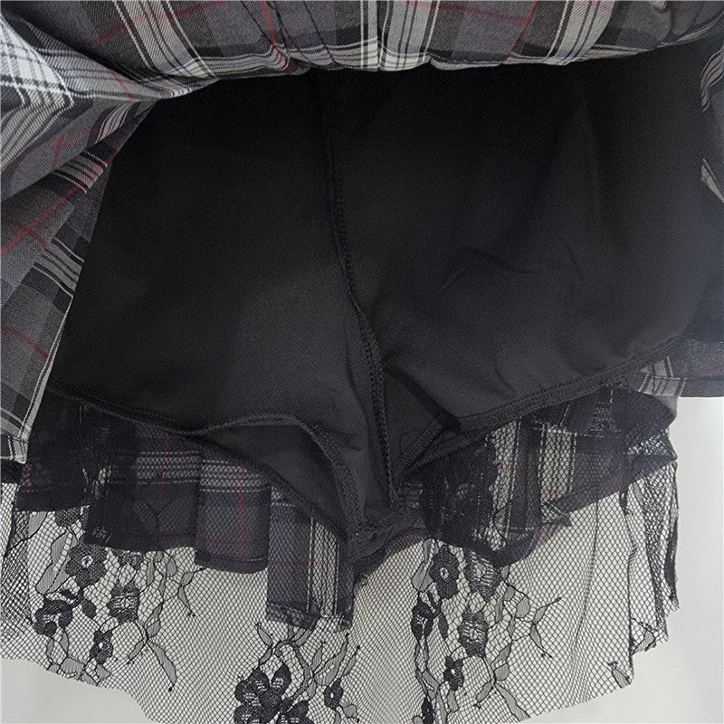 Patchwork Plaid Minirock für Damen – Bild 1 | LuxeStyle