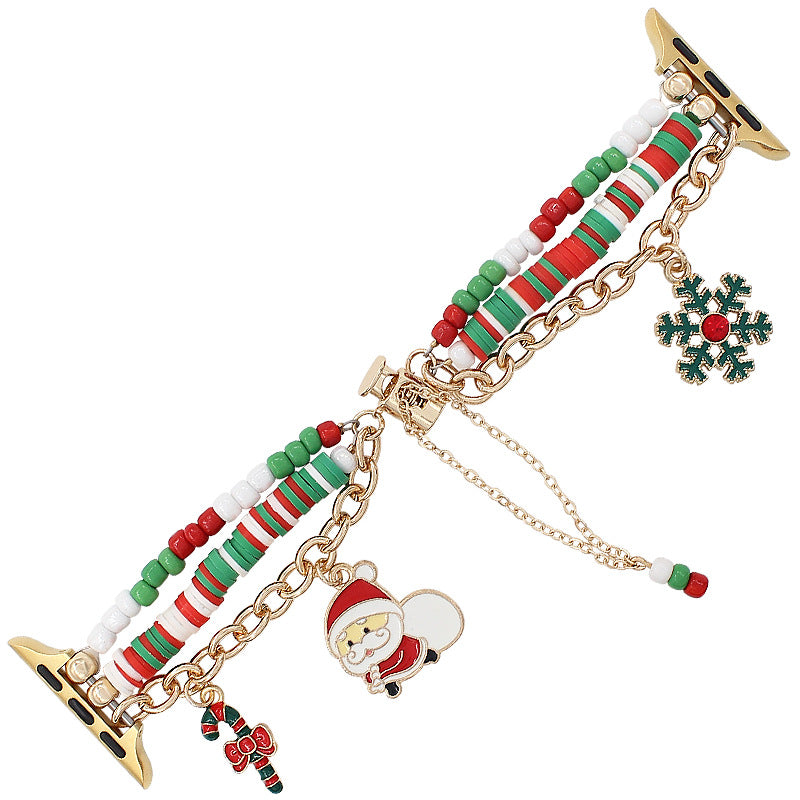 Armband für Apple Watch mit Weihnachtsmuster | LuxeStyle