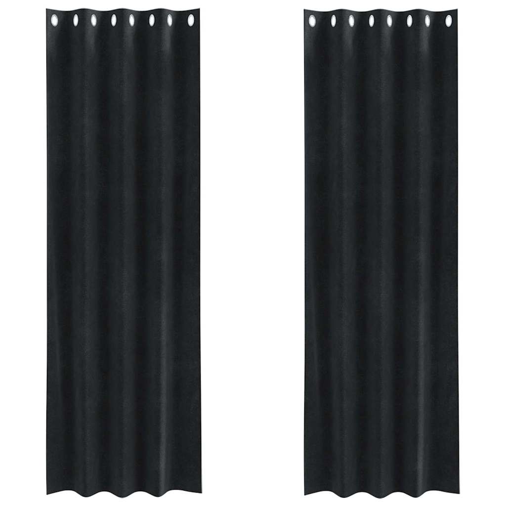 Sammet-Vorhänge mit Drapes 2-tlg.