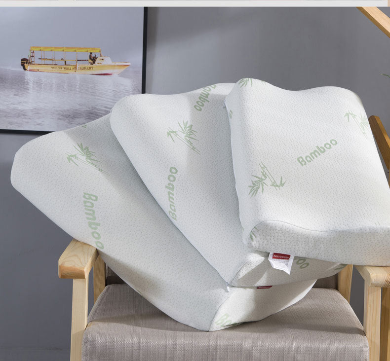 Wellenförmiges Memory-Kissen aus Bambusfaser – Bild 5 | LuxeStyle