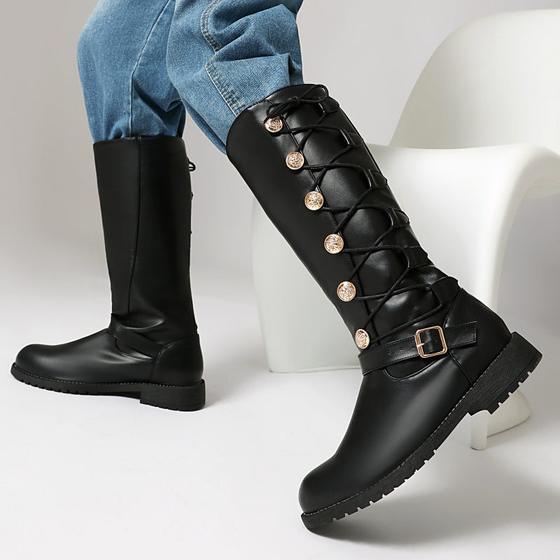 Herren High-Top Leder-Boots