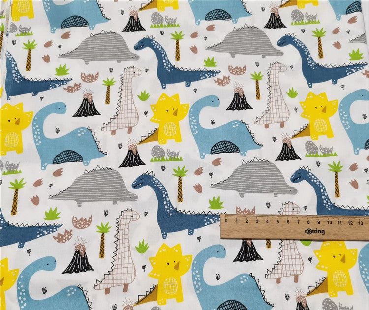 Dinosaurier Twill Baumwollstoff – Bild 3 | LuxeStyle