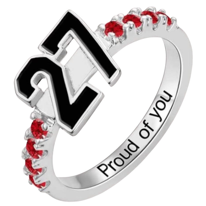 Geburtsstein Ring mit Zirkonia – Bild 3 | LuxeStyle