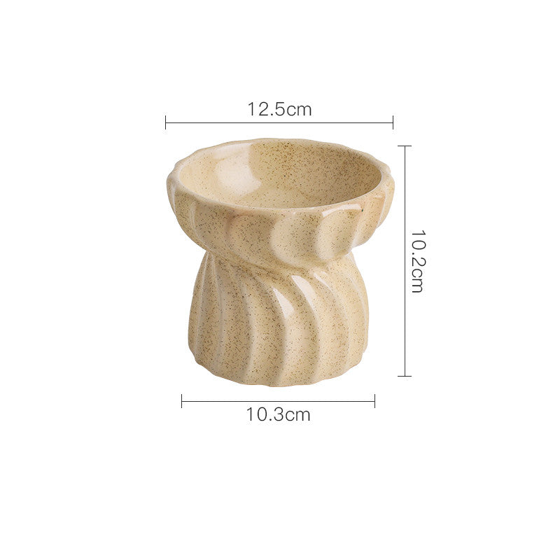 Keramik-Futternapf für Katzen · geriffelter Fuss, 12,5 cm – Bild 2 | LuxeStyle