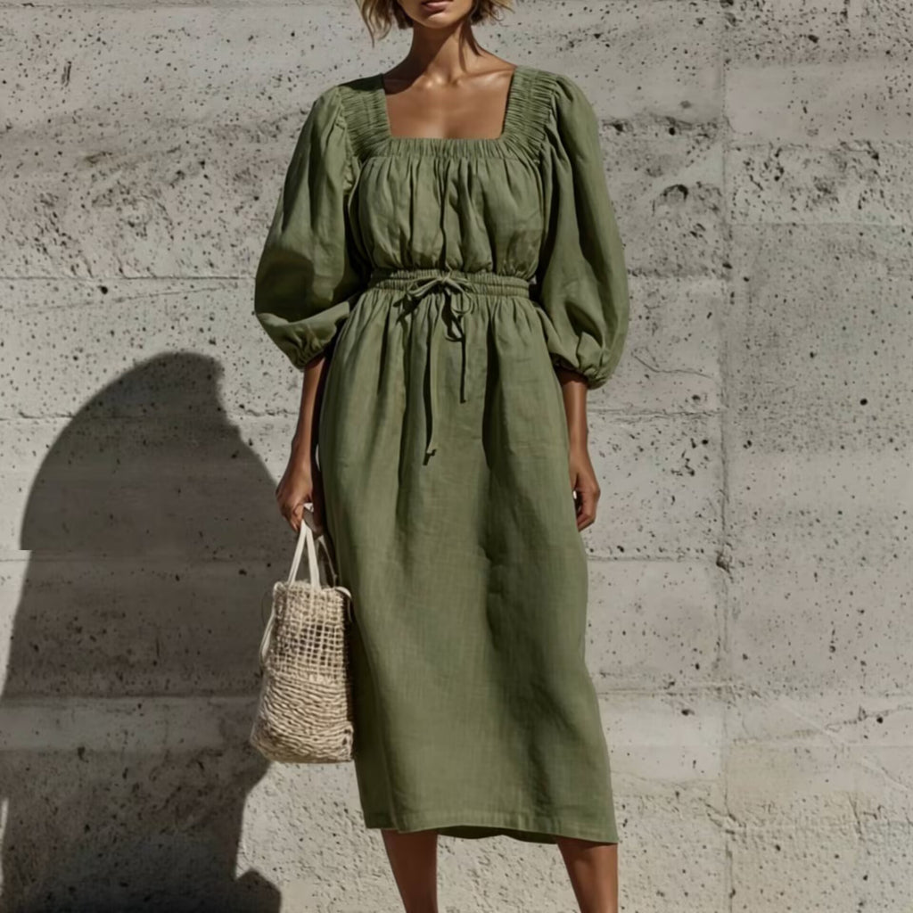 Sommerkleid mit Puffärmeln – Bild 7 | LuxeStyle