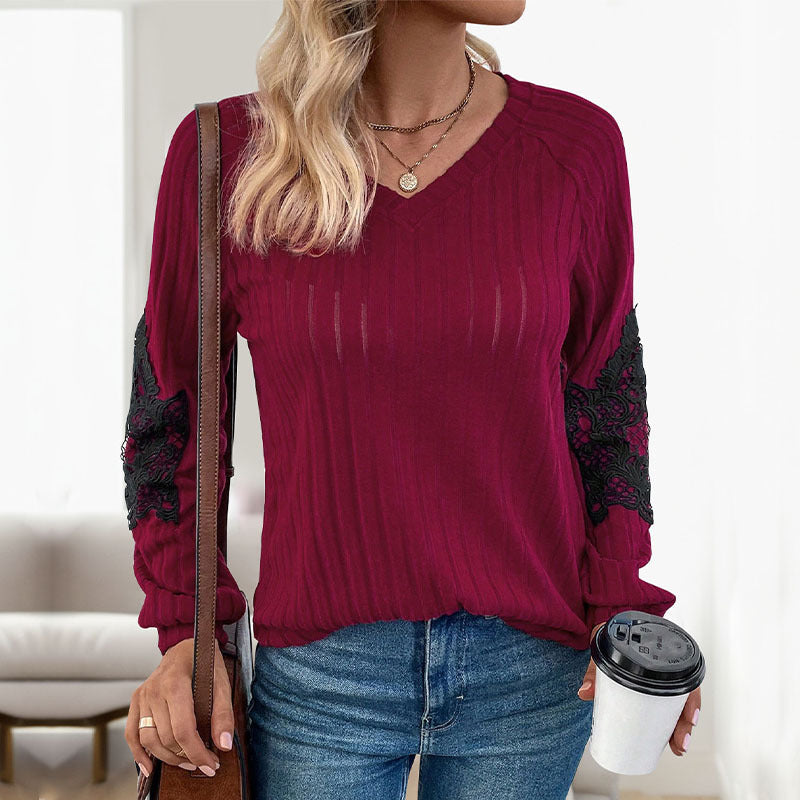 Patchwork-Top aus Polyester