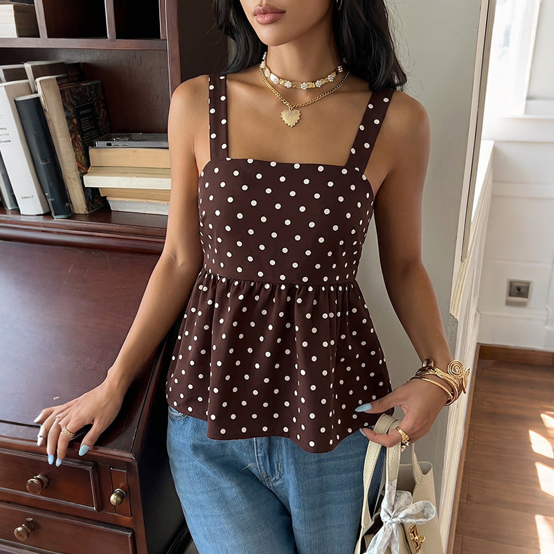 Vintage Camisole mit Wellenmuster