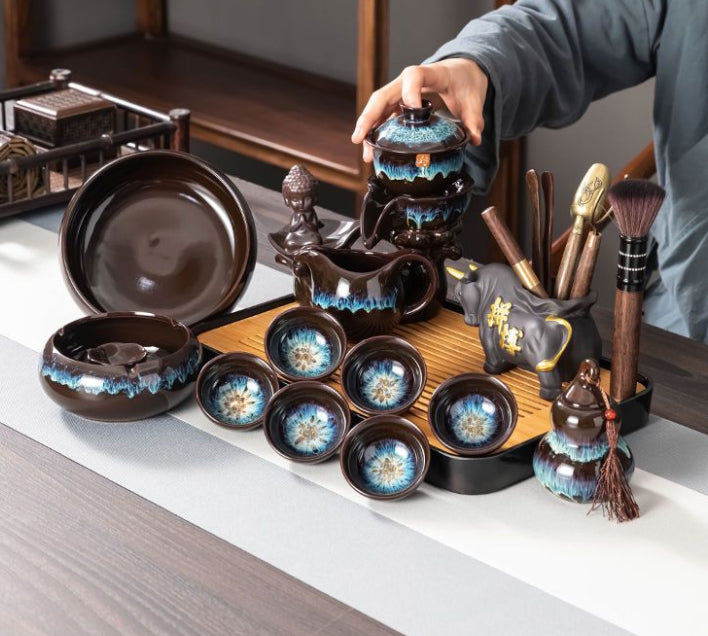 Japanisches Tee-Set mit Steinmühlen-Teekessel – Bild 3 | LuxeStyle