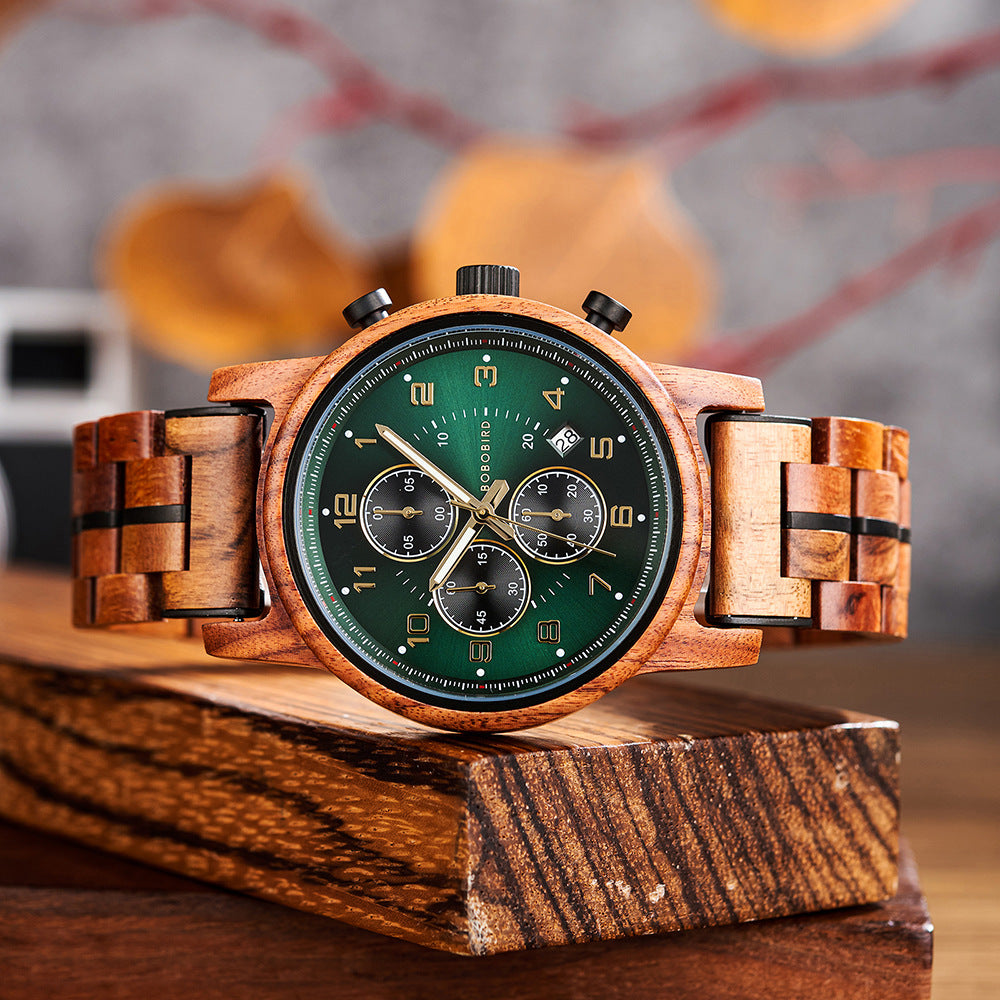 Herrenuhr aus Holz