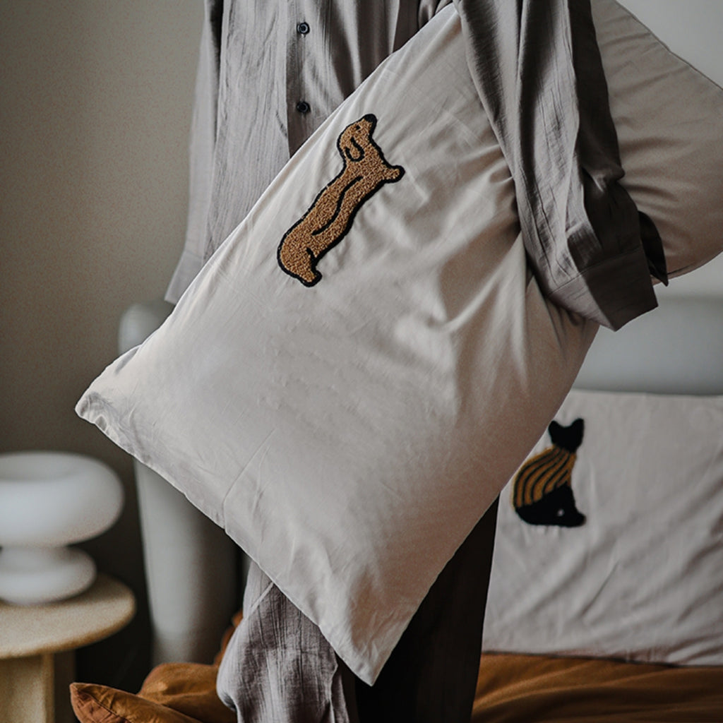 Plüschiger Kissenbezug mit Tiermotiven – Bild 8 | LuxeStyle
