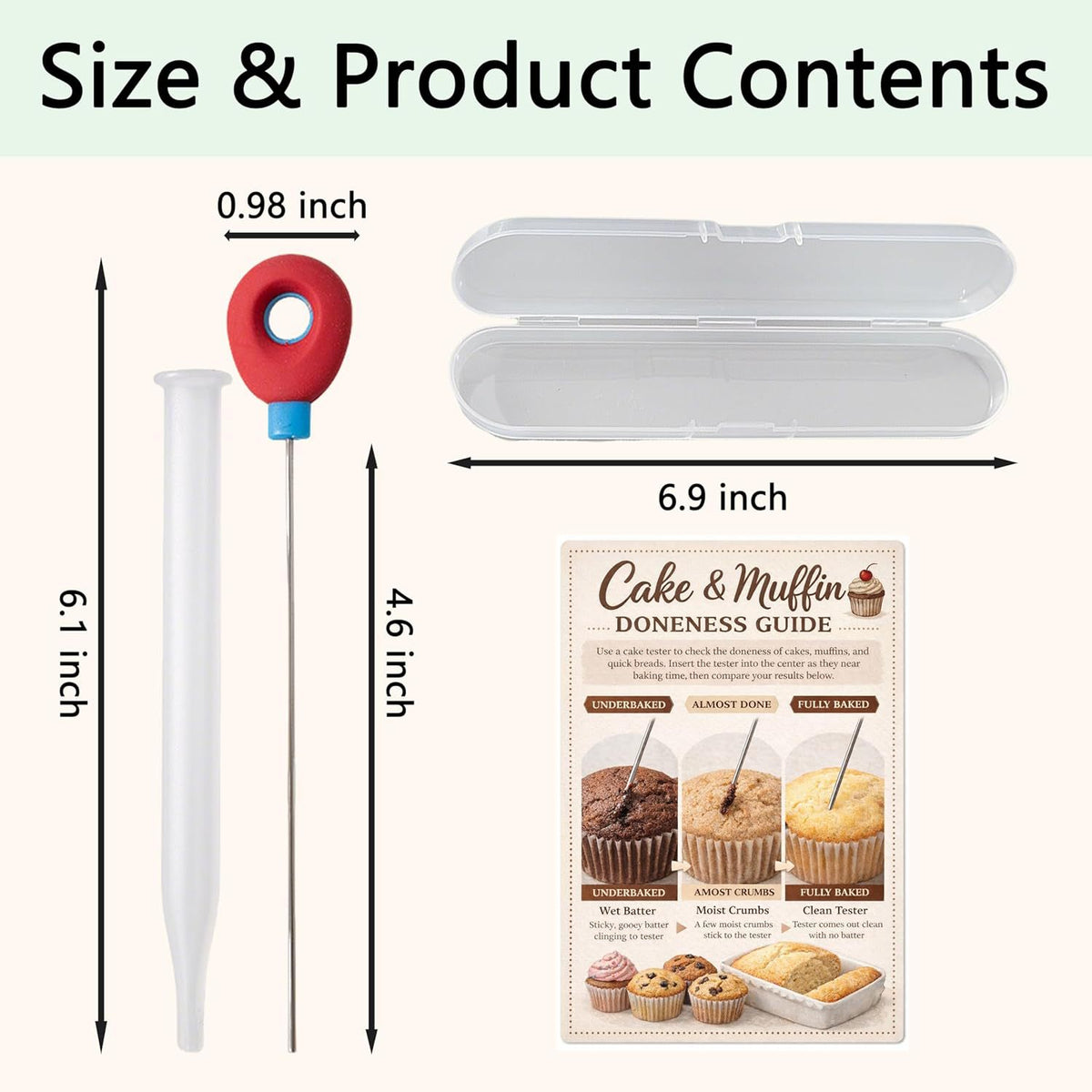 3-Stück Kuchenprobe-Thermometer-Set – Bild 4 | LuxeStyle