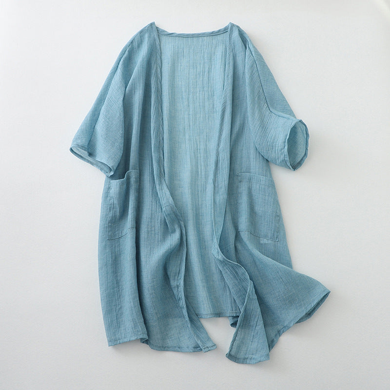 Midi-Shawl-Mantel für Damen