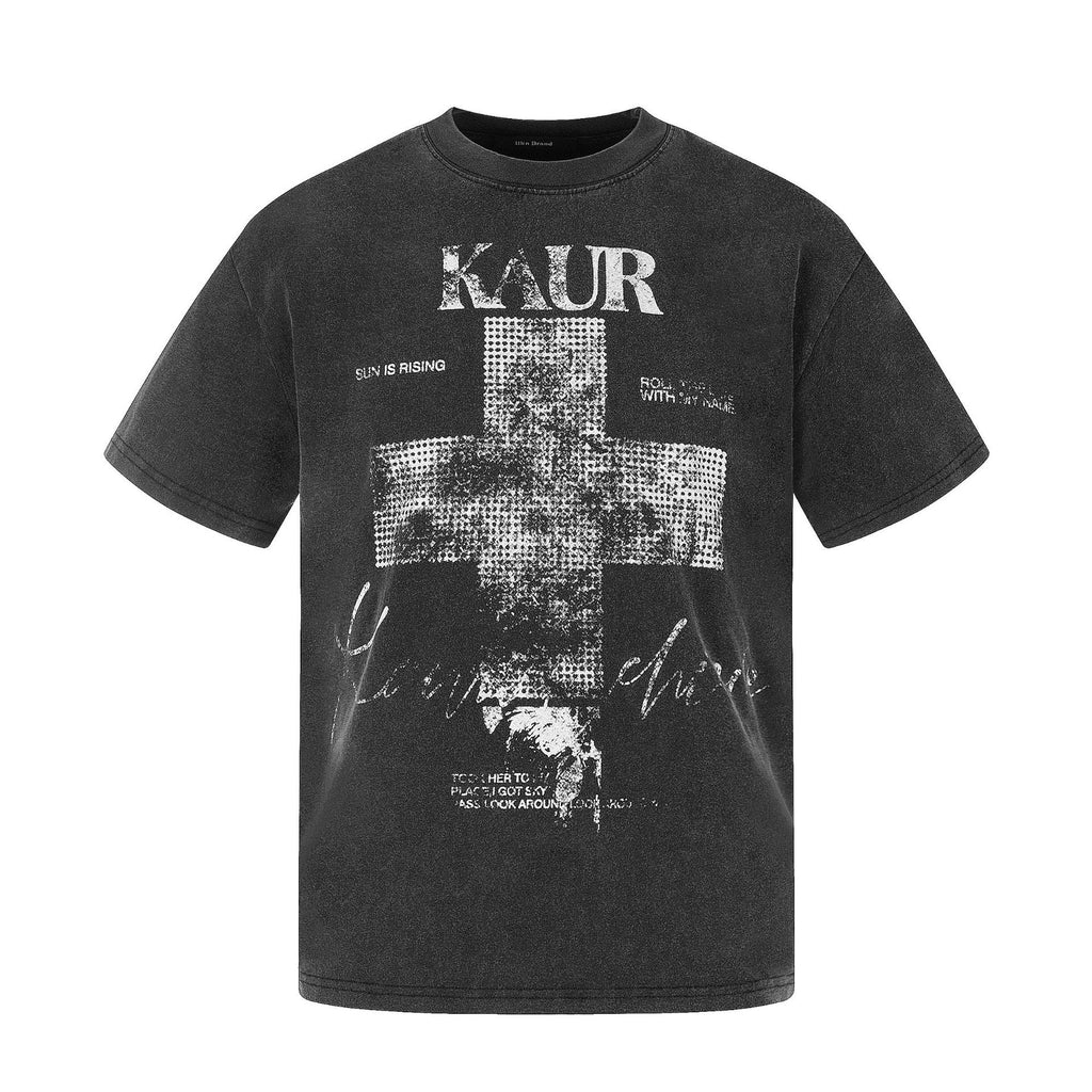 Trendiges Langarmshirt mit Kreuzmuster
