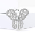 Brosche mit Schmetterling aus Strass | LuxeStyle