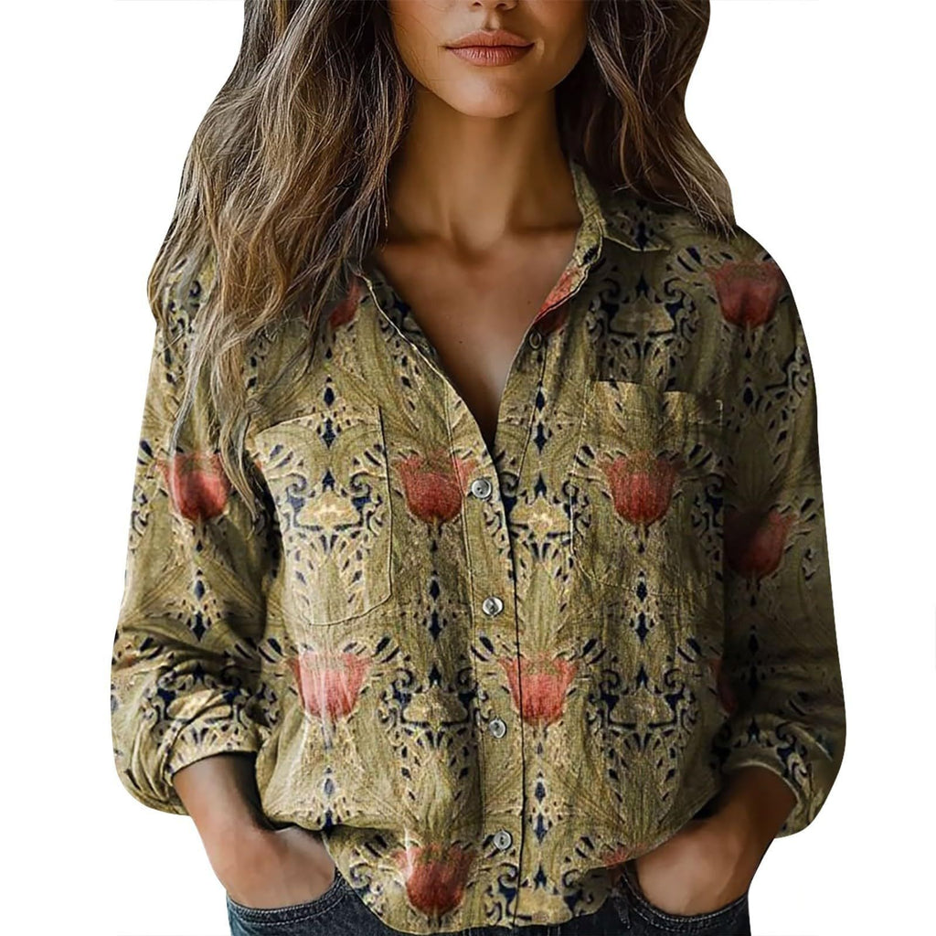 Lässiges bedrucktes Kurzarm-Top für Damen – Bild 3 | LuxeStyle