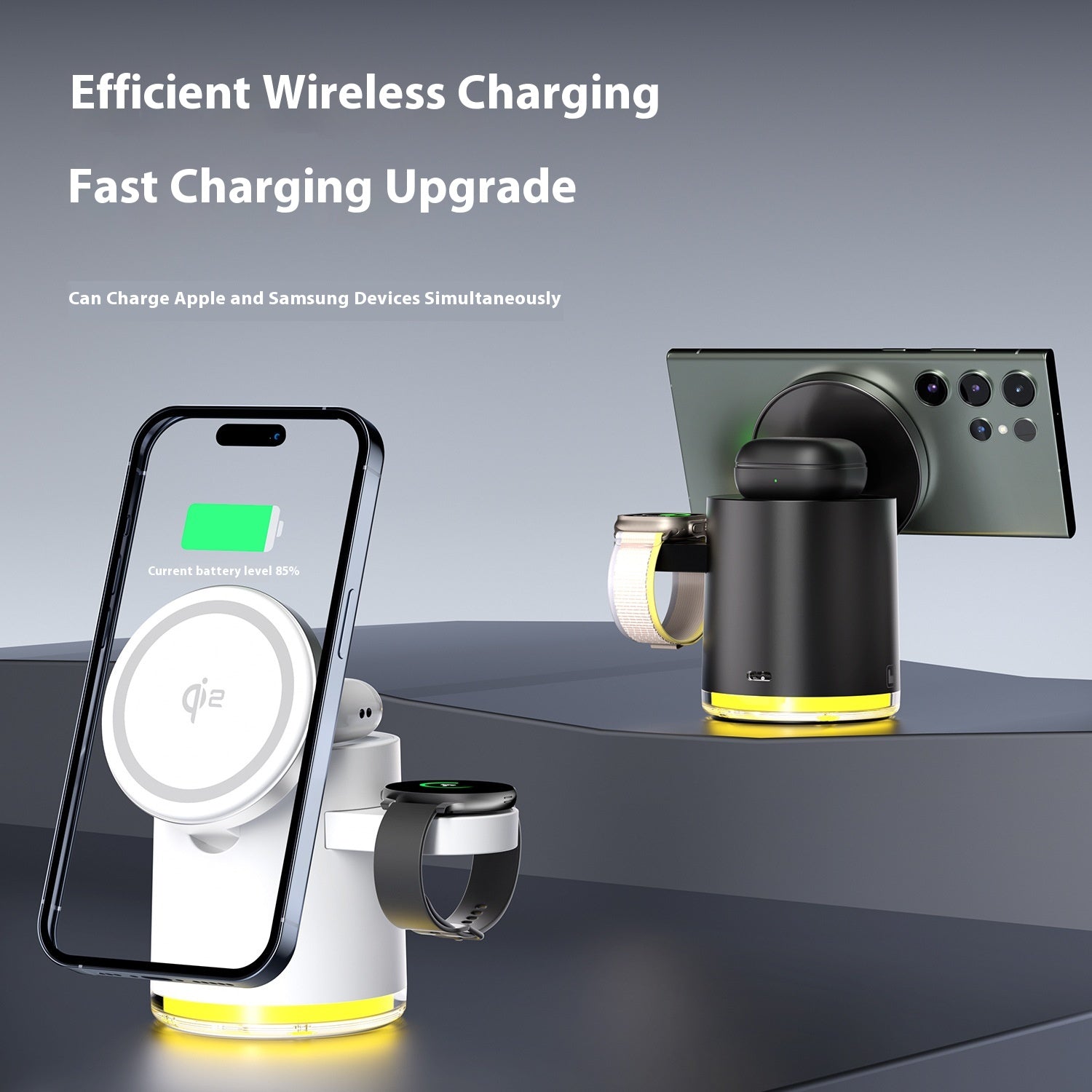 Faltbares 3-in-1 Wireless Ladegerät