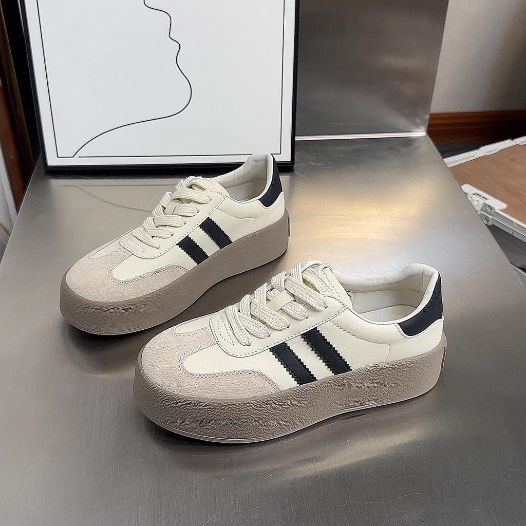 Vintage-Sneaker mit Rundkappe