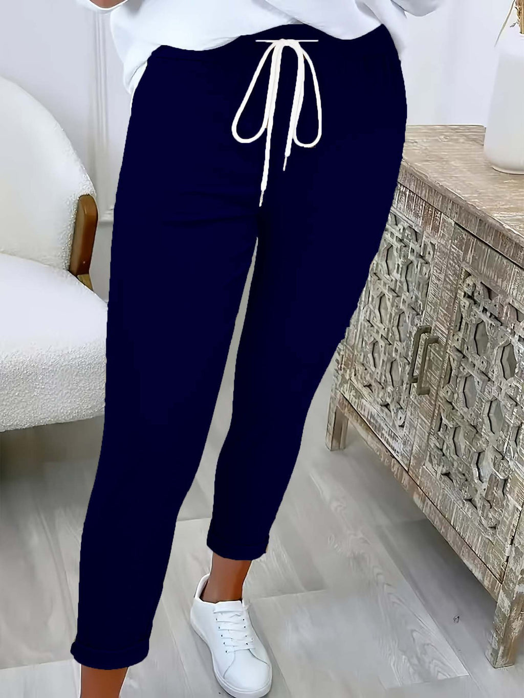Vielseitige Caprihose mit Bündchen