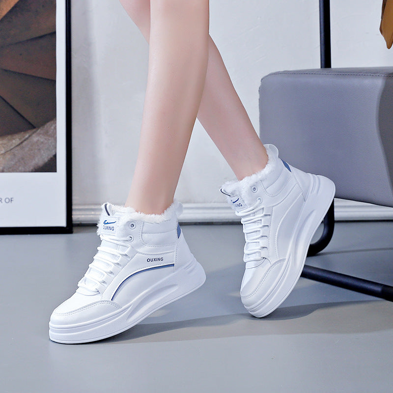 Gefütterte High-top Baumwollschuhe