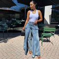 Culotte-Rock aus Denim