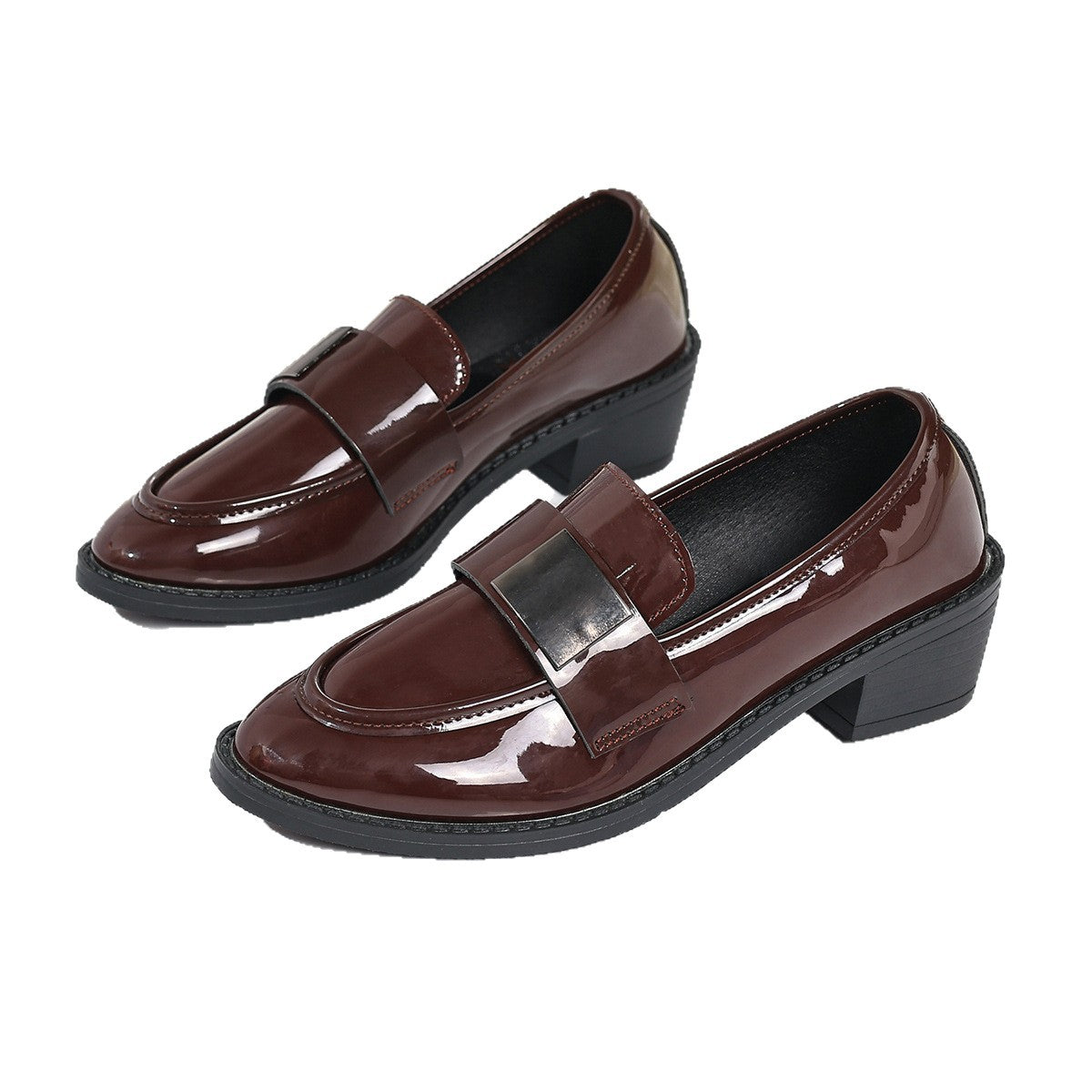 Britische Plateau-Leder-Schuhe