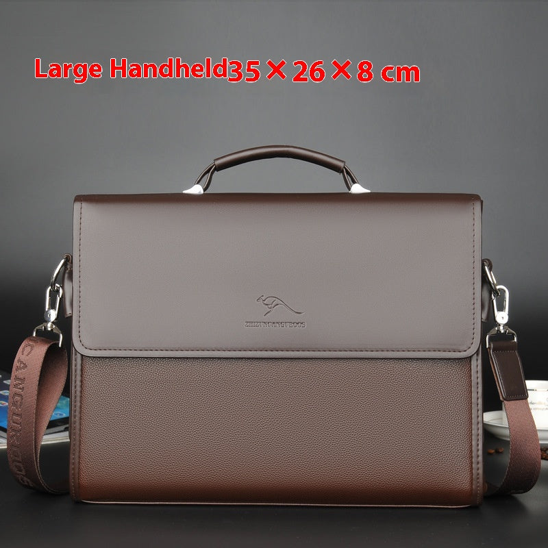 Business Aktentasche Schultertasche aus PU-Leder – Bild 2 | LuxeStyle