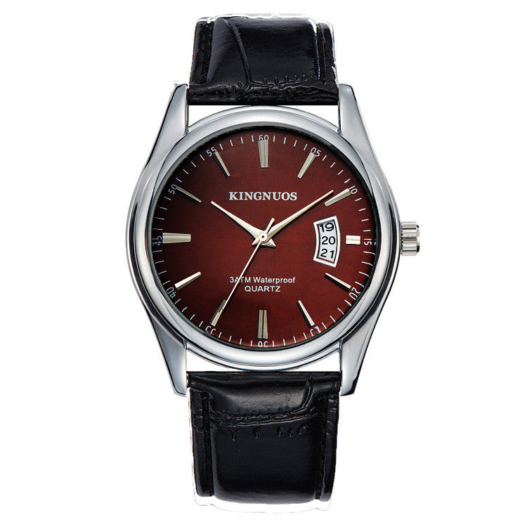 Herrenuhr mit Kalender und Edelstahlarmband – Bild 6 | LuxeStyle