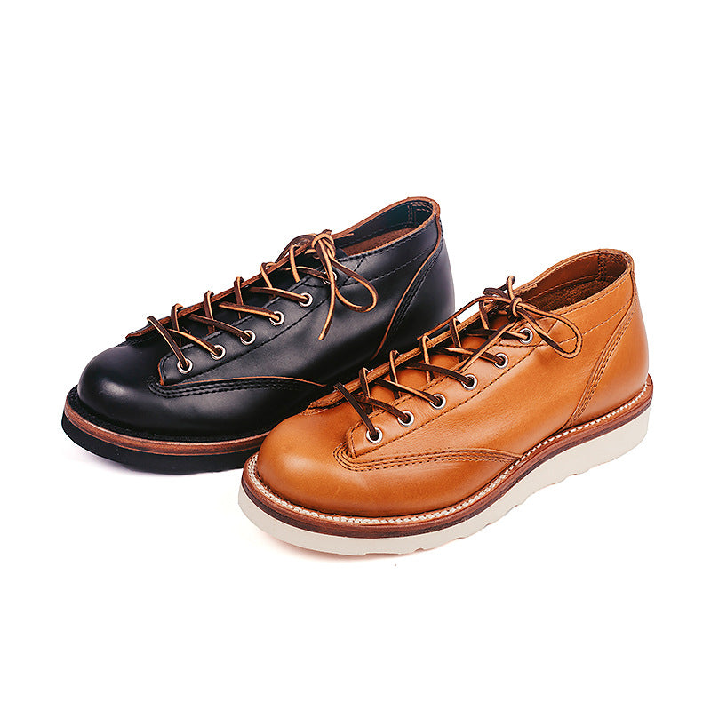 Herren-Lederschuhe mit flachem Absatz – Bild 9 | LuxeStyle