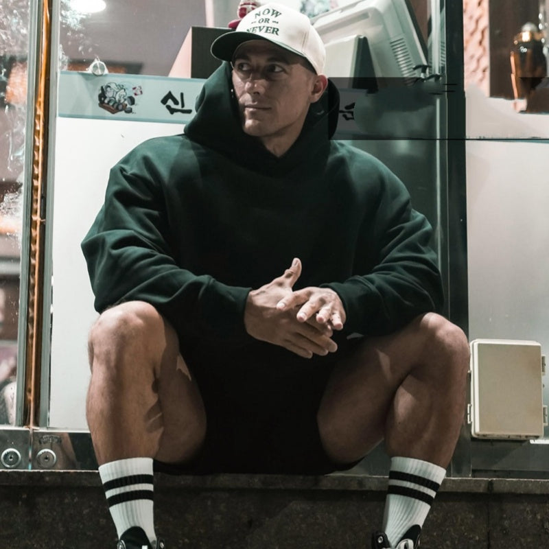 Heavyweight Hoodie mit verstärkter Kapuze