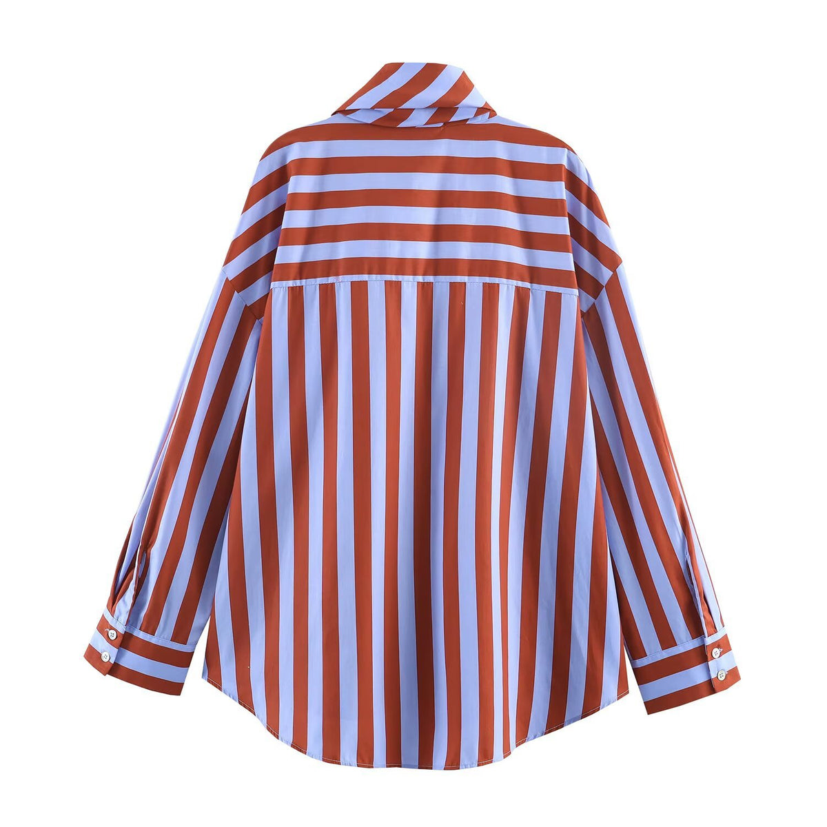 Gestreiftes Langarmshirt im lockeren Schnitt | LuxeStyle